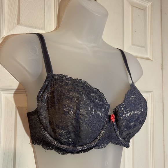 Victoria's Secret Dream Angels Lined Demi Padded Underwire Gray Bra 32DD - Picture 3 of 16